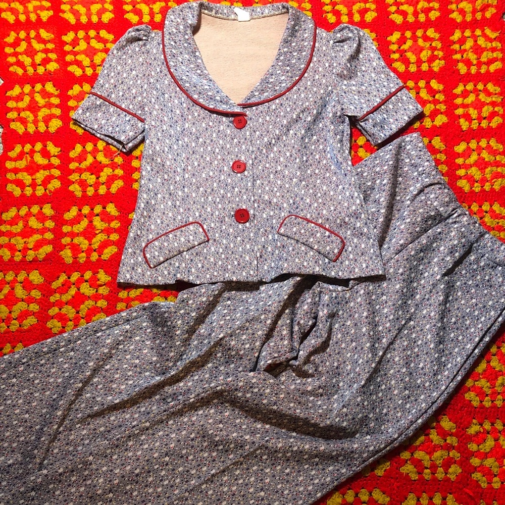 Vintage 1970’s two piece outfit with bell bottoms